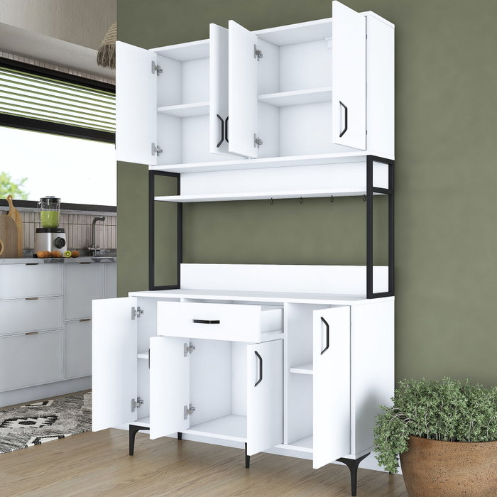 Hanah Home Armario Multiusos Blanco 120x198,6x40 cm